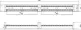 100 парная кросс-панель 110 типа Hyperline 110C-19-100P-1U