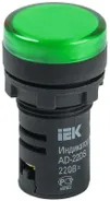 Лампа светосигнальная AD22DS d22мм 12В AC/DC зел. KARAT IEK BLS10-ADDS-012-K06