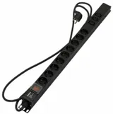 Блок розеток Hyperline SHE-9SH-3IEC-S-2.5EU