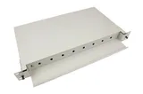 Бокс оптический 19", 1U на 8 ST/FC портов Cabeus ODF-19-8-ST
