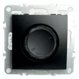 Выключатель диммирующий механизм STEKKER PSW10910603 250В 600W серия Эрна черный 49150