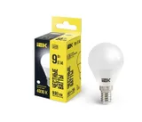 Лампа светодиодная Eco G45 9Вт шар 4000К нейтр. бел. E14 230В IEK LLE-G45-9-230-40-E14