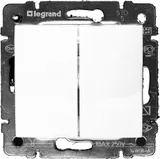 Выключатель двухклавишный 10 AX 250 В белый Valena Legrand 774405