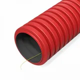 Труба гофрированная двустенная ПНД гибкая тип 450 (SN29) с/з красная d40 мм (100м/уп) Промрукав (PR15.0252)