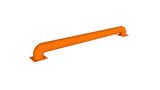 Колесоотбойник КО-76.2000.О металлический (серые, под заказ)