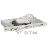 Кросс 1U укомплектованный SC (Simplex) 12шт (OM2)