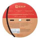 Термоусаживаемая трубка ТУТ нг 25/12,5 черная рулон EKF PROxima