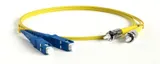 Патч-корд волоконно-оптический (шнур) SM 9/125 (OS2) Hyperline FC-D2-9-SC/UR-ST/UR-H-5M-LSZH-YL 
