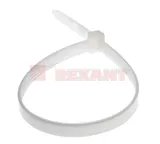 Хомут-стяжка нейлоновый, широкий 8х300 мм белый (100шт/уп) REXANT 07-0302