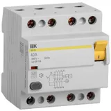 Выключатель дифференциальный (УЗО) IEK ВД1-63 4Р 40А 30мА MDV10-4-040-030