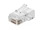 Вилка RJ45 Q-PLUG, категория 6, UTP, для полевой установки, без цвета, упаковка 50 штук Eurolan (13A-U6-11WT)