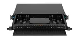 Оптический кросс 19", 1U, до 24 FC/ST портов, выдвижной, черный NIKOMAX (NMF-RP24FC-TS-P1-1U-BK)