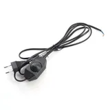 Сетевой шнур с диммером 230V 2м черный DM103200W 23059