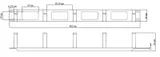Кабельный организатор с металлическими кольцами Hyperline CM-1U-ML
