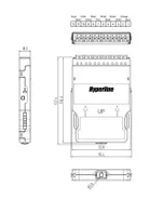 Корпус кассеты для оптических претерминированных решений Hyperline PPTR-CSS-1-6xDLC-SM/GN-BL