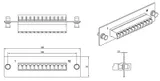 Панель для FO-19BX с 12 LC адаптерами Hyperline FO-FPM-W120H32-12LC-BL